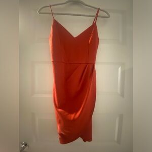 Lulu’s Woman’s Orange Sleeveless Mini Dress - Medium